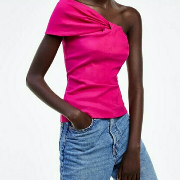 Zara Tops - Zara WOMANS Asymmetrical Top With Knot